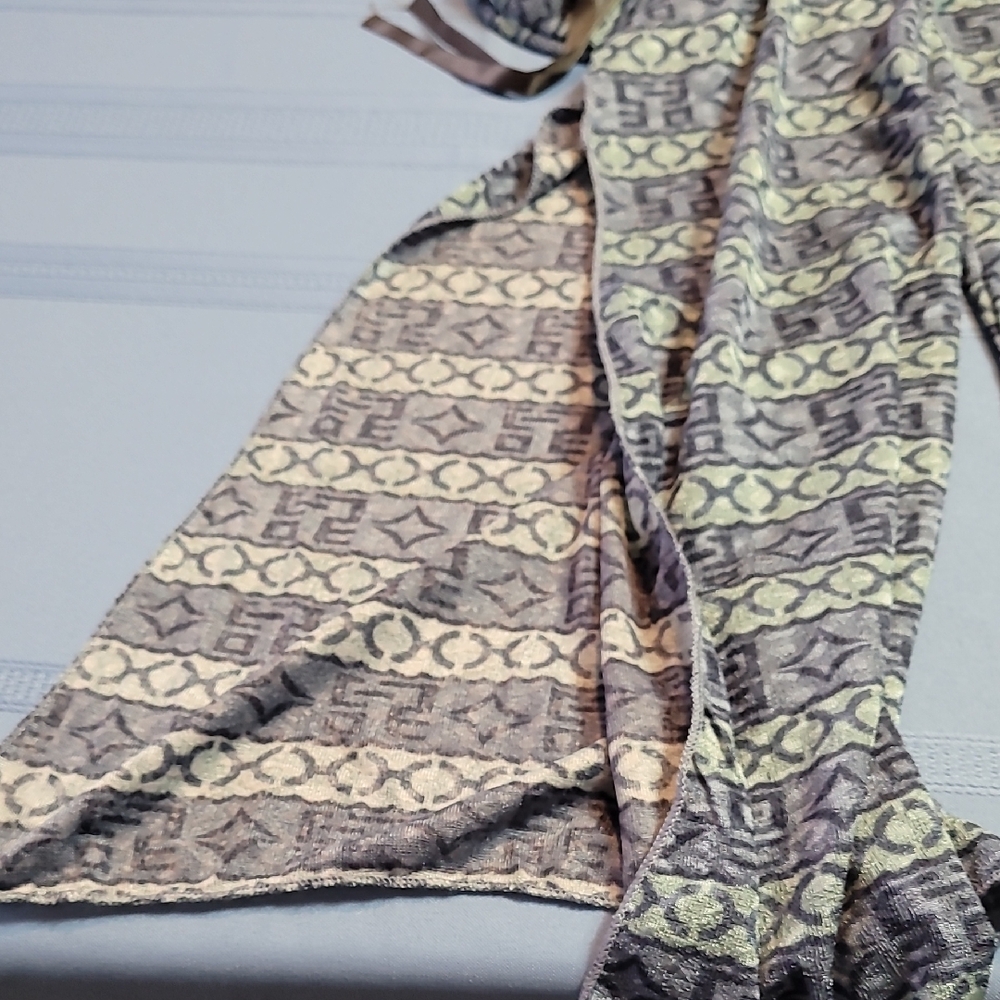 Stylish Patterned Boot Cut Pants - Picture 3 of 12